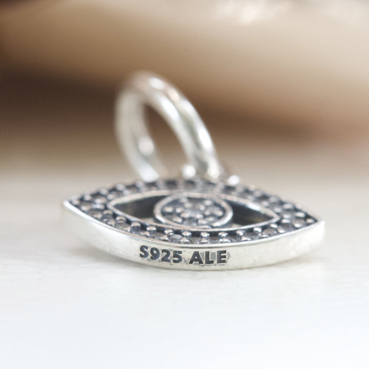 Symbol Of Insight Evil Eye Dangle Charm 791349CZ - jewelry, beads for charm, beads for charm bracelets, charms for diy, beaded jewelry, diy jewelry, charm beads