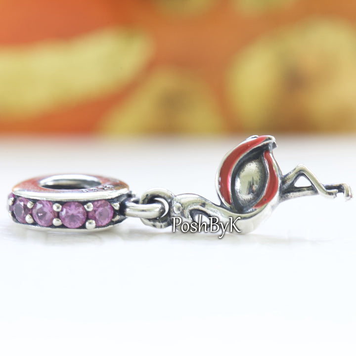 Flamingo Charm 791294CZS, jewelry, beads for charm, beads for charm bracelets, charms for diy, beaded jewelry, diy jewelry, charm beads 