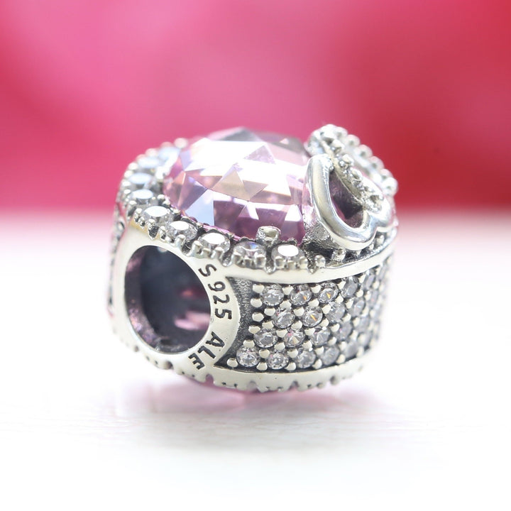 Dazzling Love Birds Charm 797451PCZ -  jewelry, beads for charm, beads for charm bracelets, charms for diy, beaded jewelry, diy jewelry, charm beads 