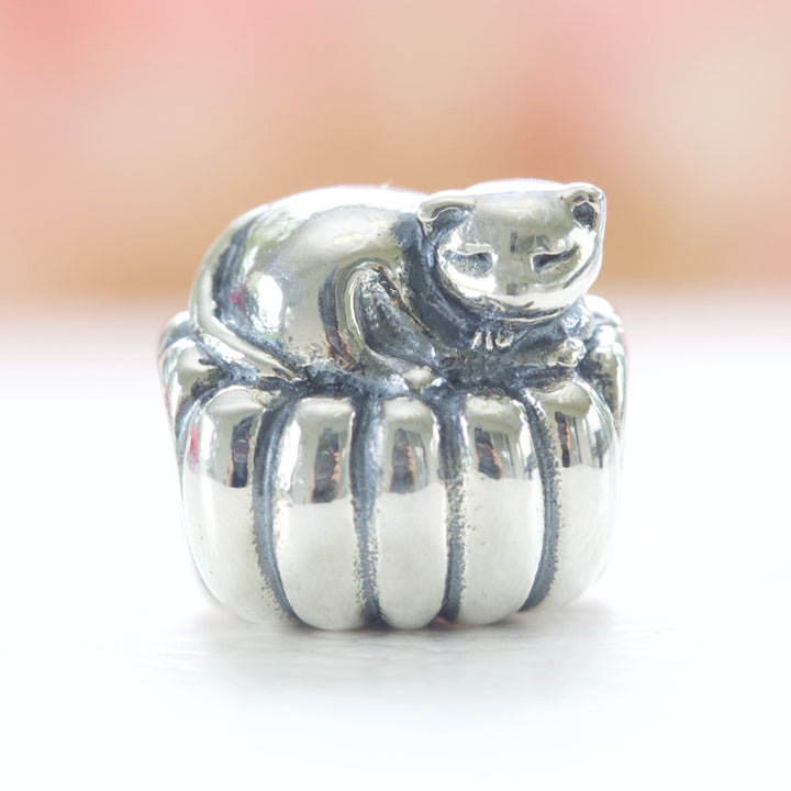 Cozy Cat Charm 790595 -  jewelry, beads for charm, beads for charm bracelets, charms for diy, beaded jewelry, diy jewelry, charm beads