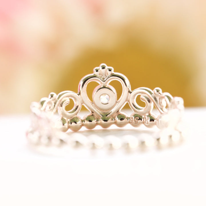 Pandora Rose Gold Princess Tiara Crown 180880CZ Ring - NUMARU, jewelry, beads for charm, beads for charm bracelets, charms for bracelet, beaded jewelry, charm jewelry, charm beads