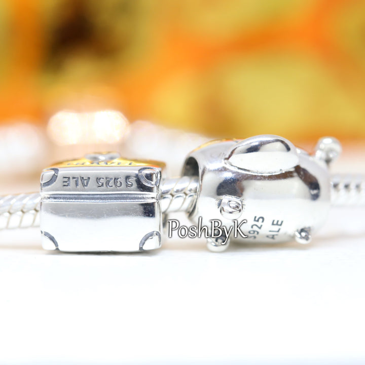 Airplane and I love to Travel Gift Set Charm, jewelry, beads for charm, beads for charm bracelets, charms for diy, beaded jewelry, diy jewelry, charm beads