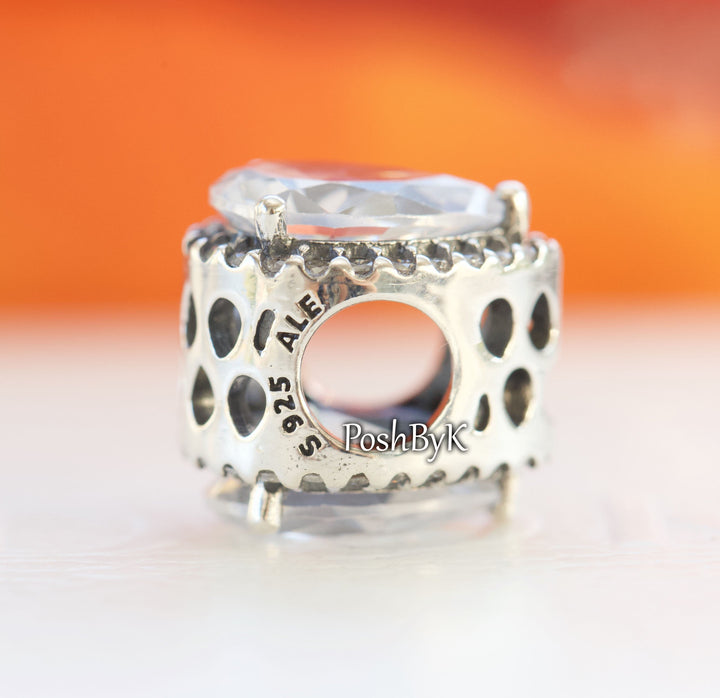 Radiant Teardrop Charm 796245CZ - jewelry, beads for charm, beads for charm bracelets, charms for diy, beaded jewelry, diy jewelry, charm beads 