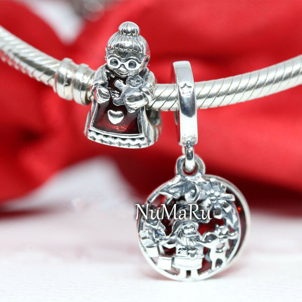 Mrs Santa Claus And Santa Love Peace Joy Christmas Gift Set Charm - NUMARU