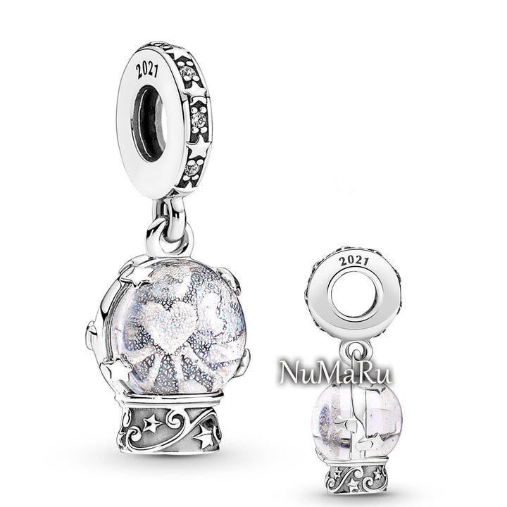 Snow Globe Angel Dangle Charm 790027C01. jewelry, beads for charm, beads for charm bracelets, charms for bracelet, beaded jewelry, charm jewelry, charm beads