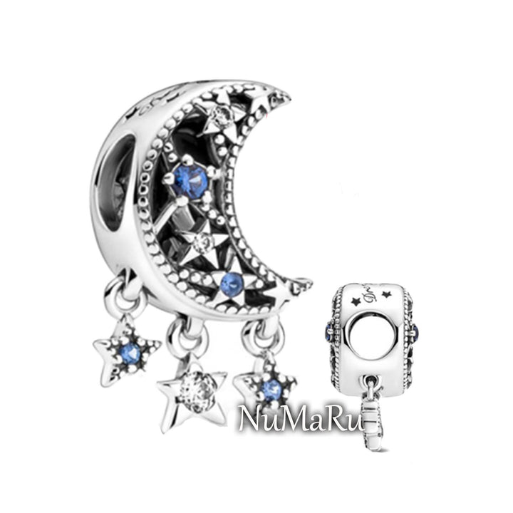 Star & Crescent Moon Dangle Charm 799643C01, jewelry, beads for charm, beads for charm bracelets, charms for diy, beaded jewelry, diy jewelry, charm beads 
