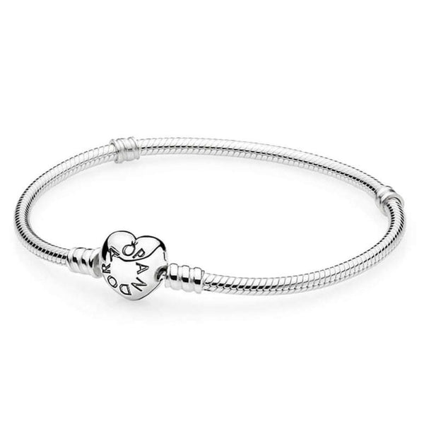 Heart Clasp Snake Chain Bracelet 590719, jewelry, beads for charm, beads for charm bracelets, charms for diy, beaded jewelry, diy jewelry, charm beads