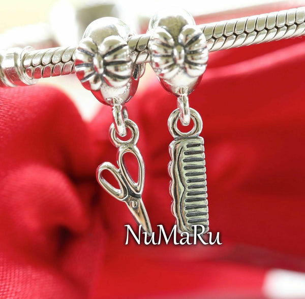 Lovely Locks Comb And Shear Perfection Gift Set Charm. jewelry, beads for charm, beads for charm bracelets, charms for bracelet, beaded jewelry, charm jewelry, charm beads
